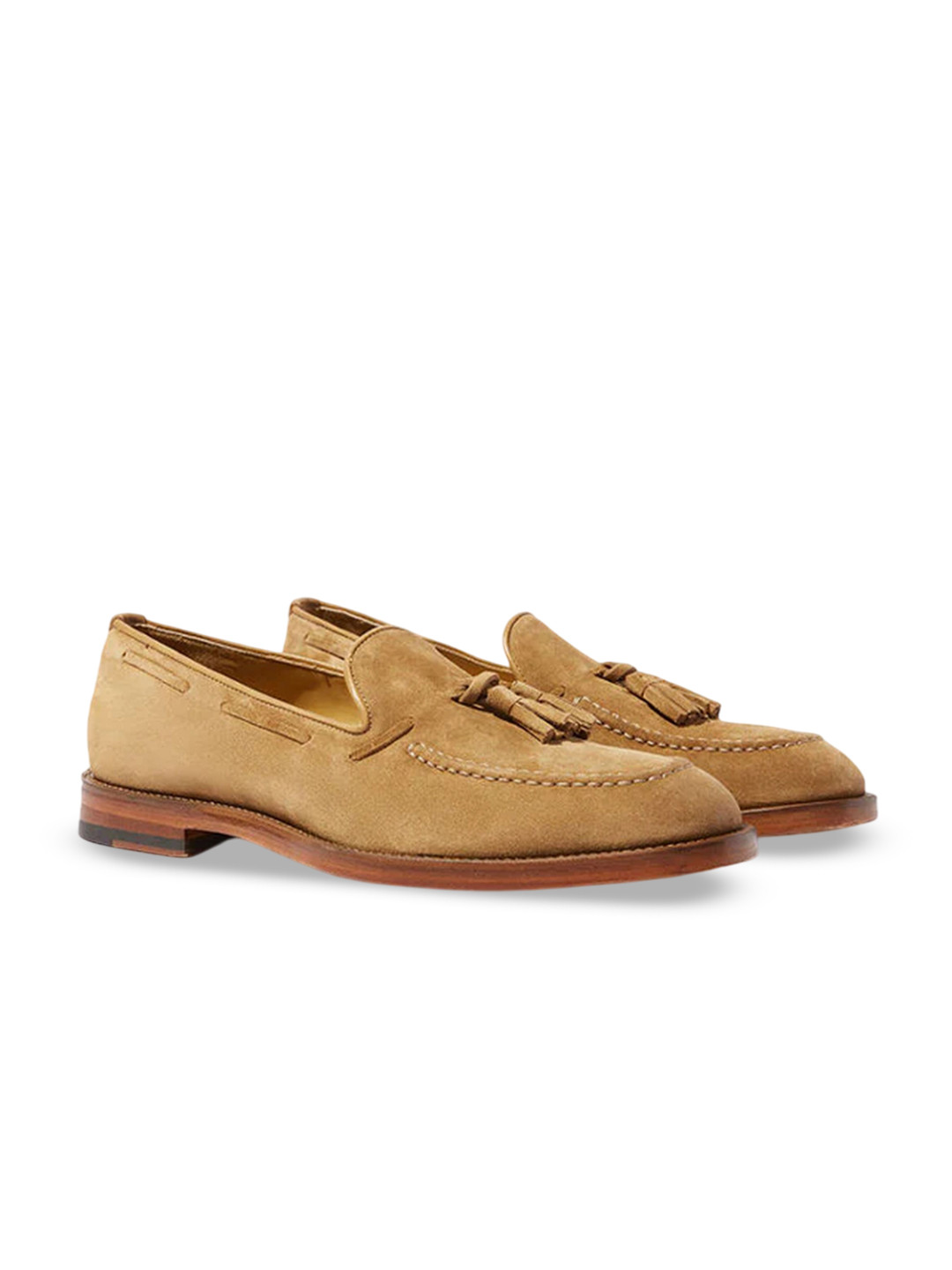 ITALIAN SHOES CO Men Patent Leather Round Toe Slip-On Loafers