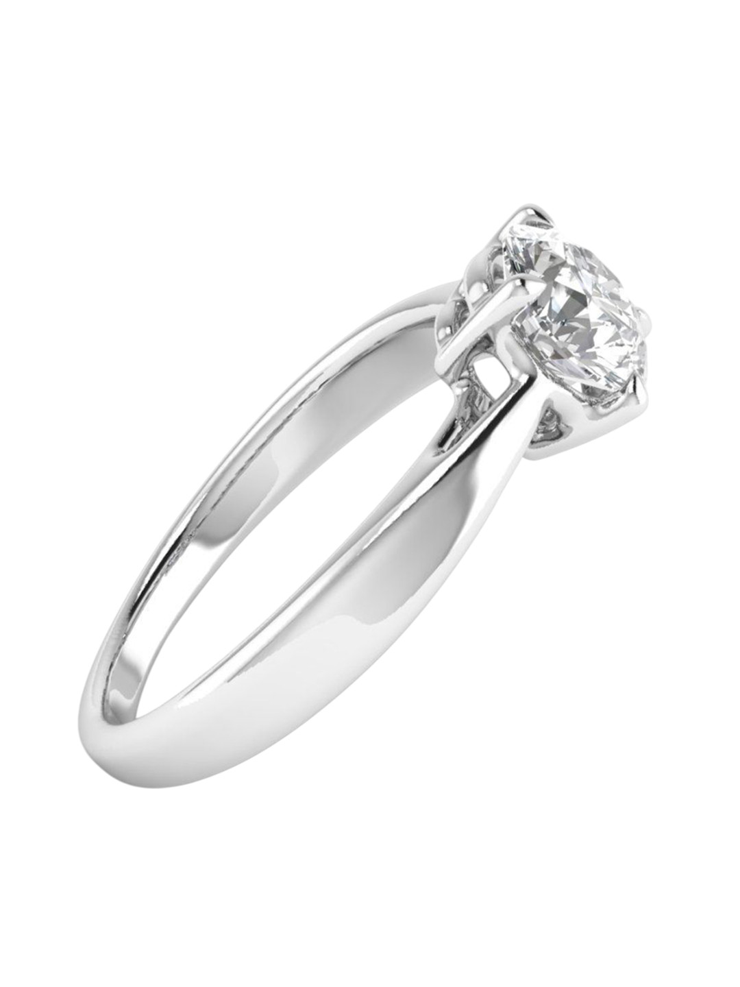 AJRETAIL 14KT 1 Carat Lab Grown F Color VVS2 Clarity Diamond Ring - 2.7g