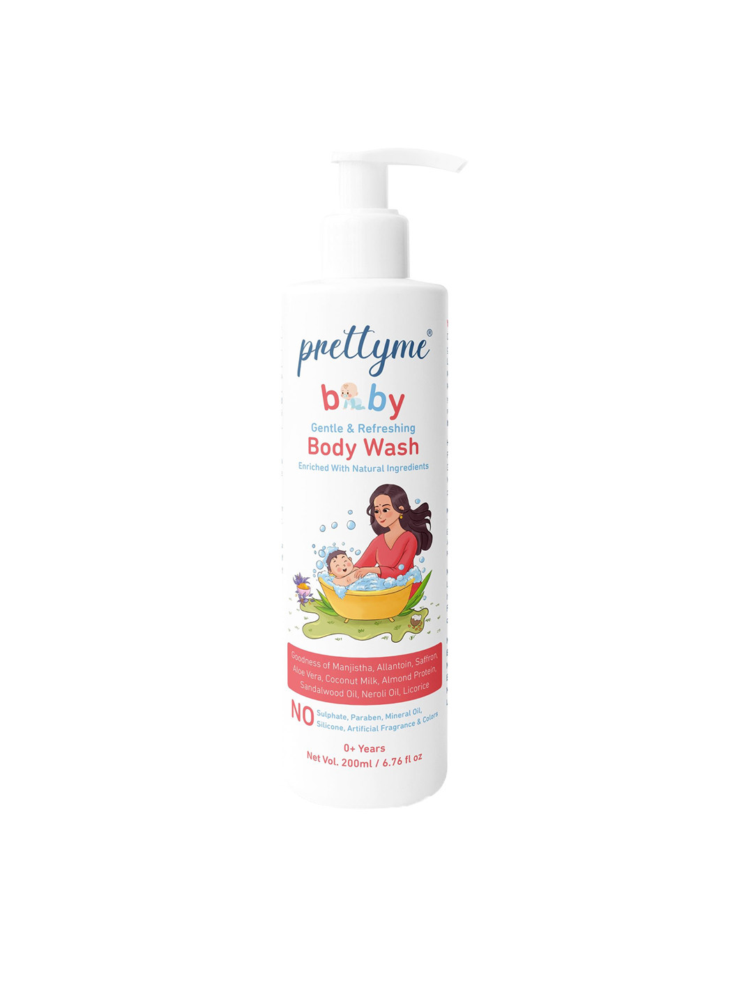 Prettyme Baby Gentle & Refreshing Head To Toe Body Wash - 200ml