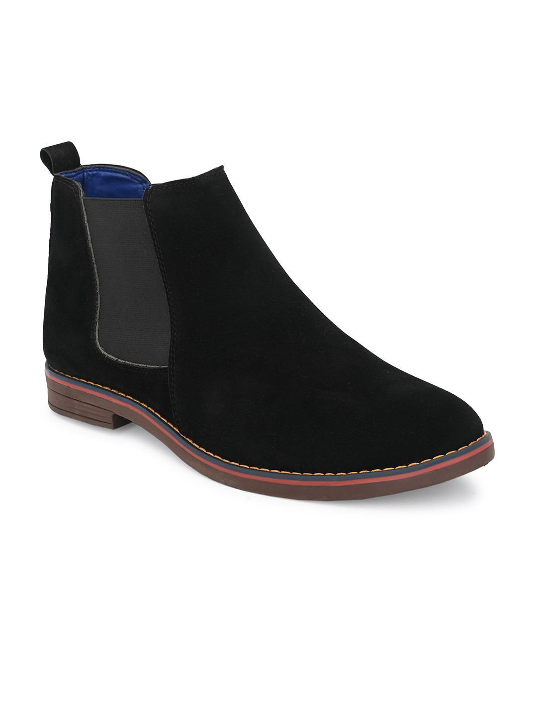 LEEPEETER Men Casual Block-Heeled Chelsea Boots