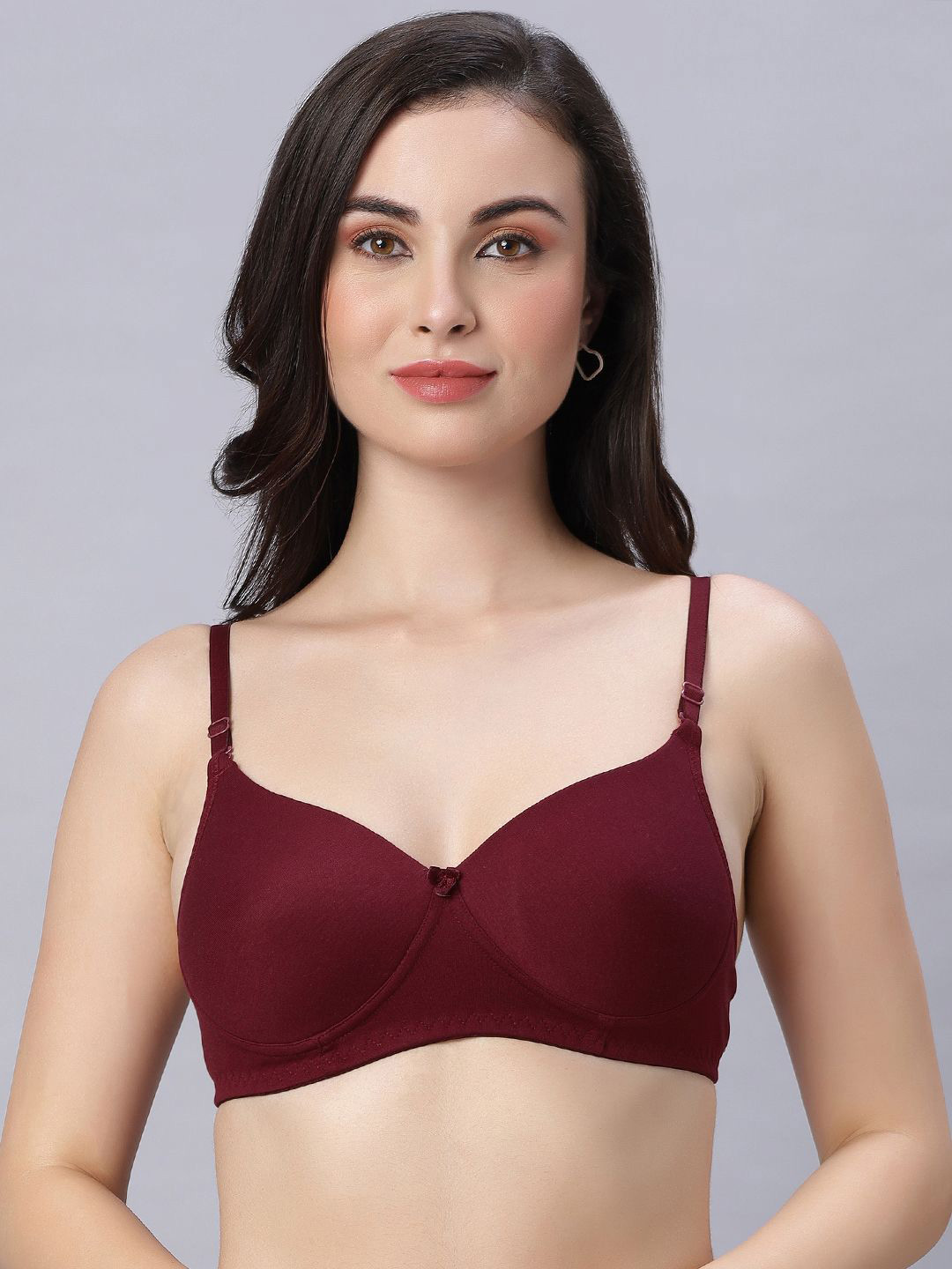 Eden Women Full Coverage Heavily Padded Seamless Cotton T-shirt Bra
