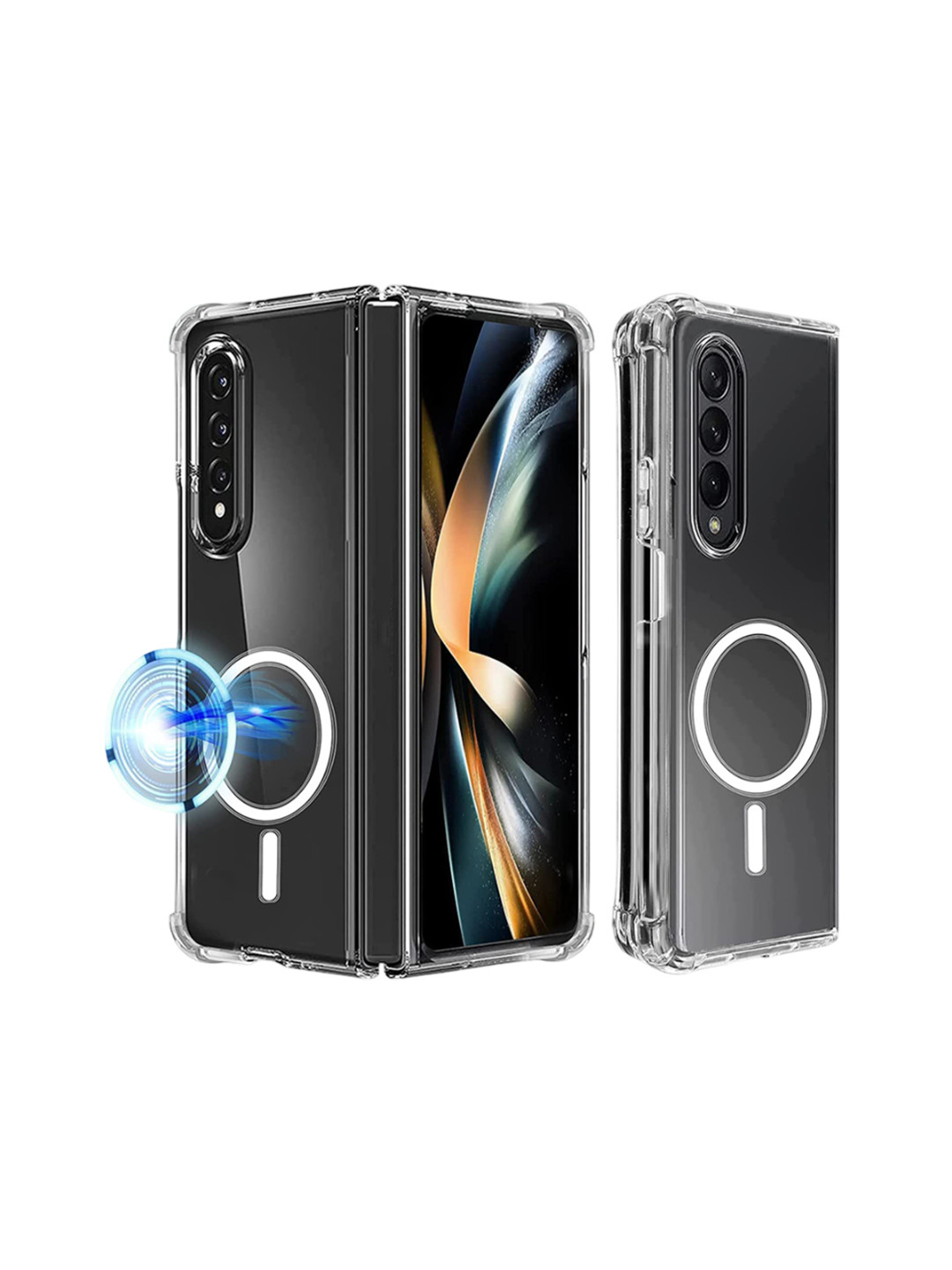 CASE CREATION Magnetic Wireless Charging Samsung Z Fold 4 5G Back Case