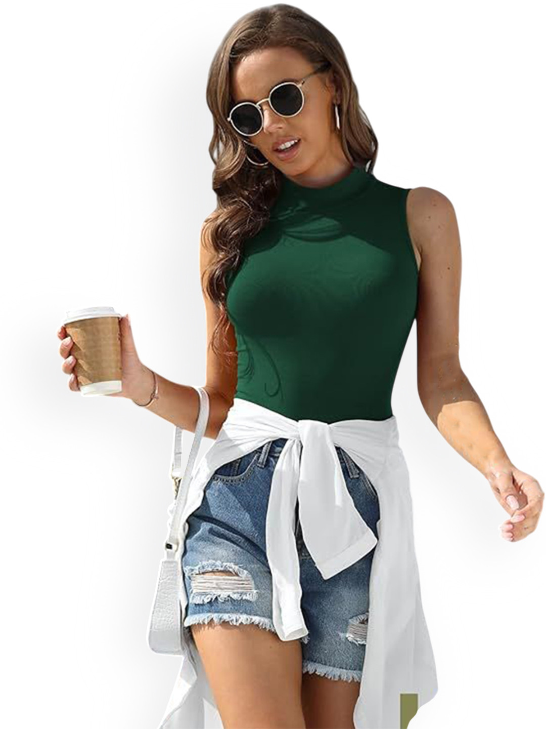 ZEROZABAR Mock Neck Bodysuit