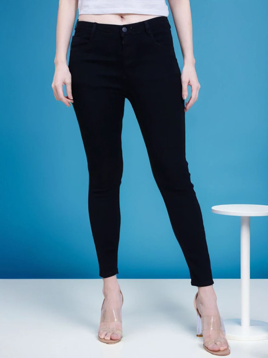 DressBerry Women Pixie High-Rise Skinny Fit Stretchable Jeans