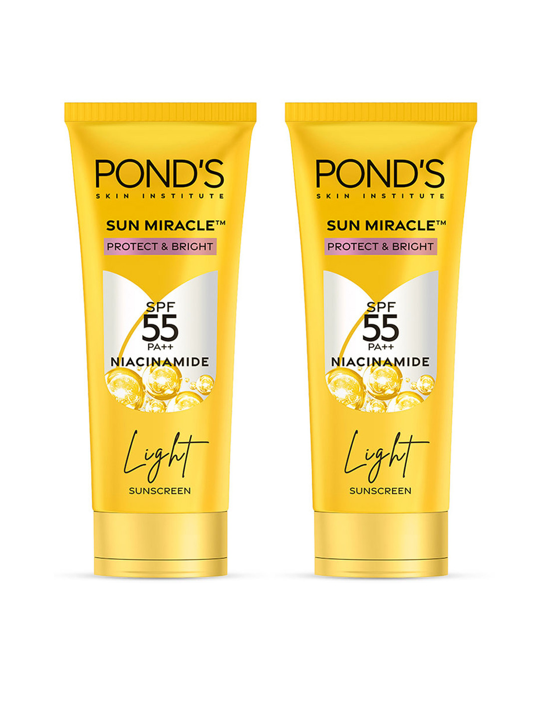 Ponds Set of 2 UVA UVB SPF 55 PA++ Serum Boost Sunscreen with Niacinamide-C - 100 g each