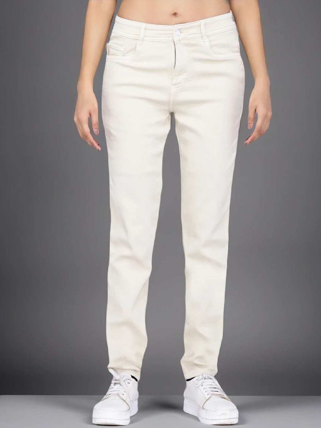 DressBerry Women Cotton Pixie Slim Fit High-Rise Stretchable Denim Jeans