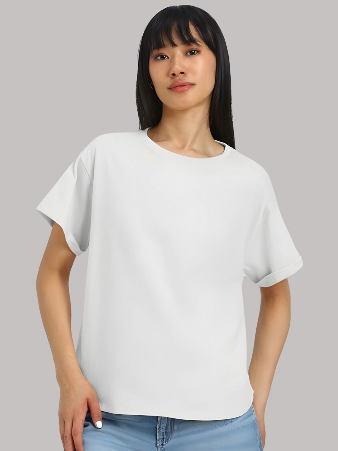 SZN Women Printed Graphic Raw Edge T-shirt