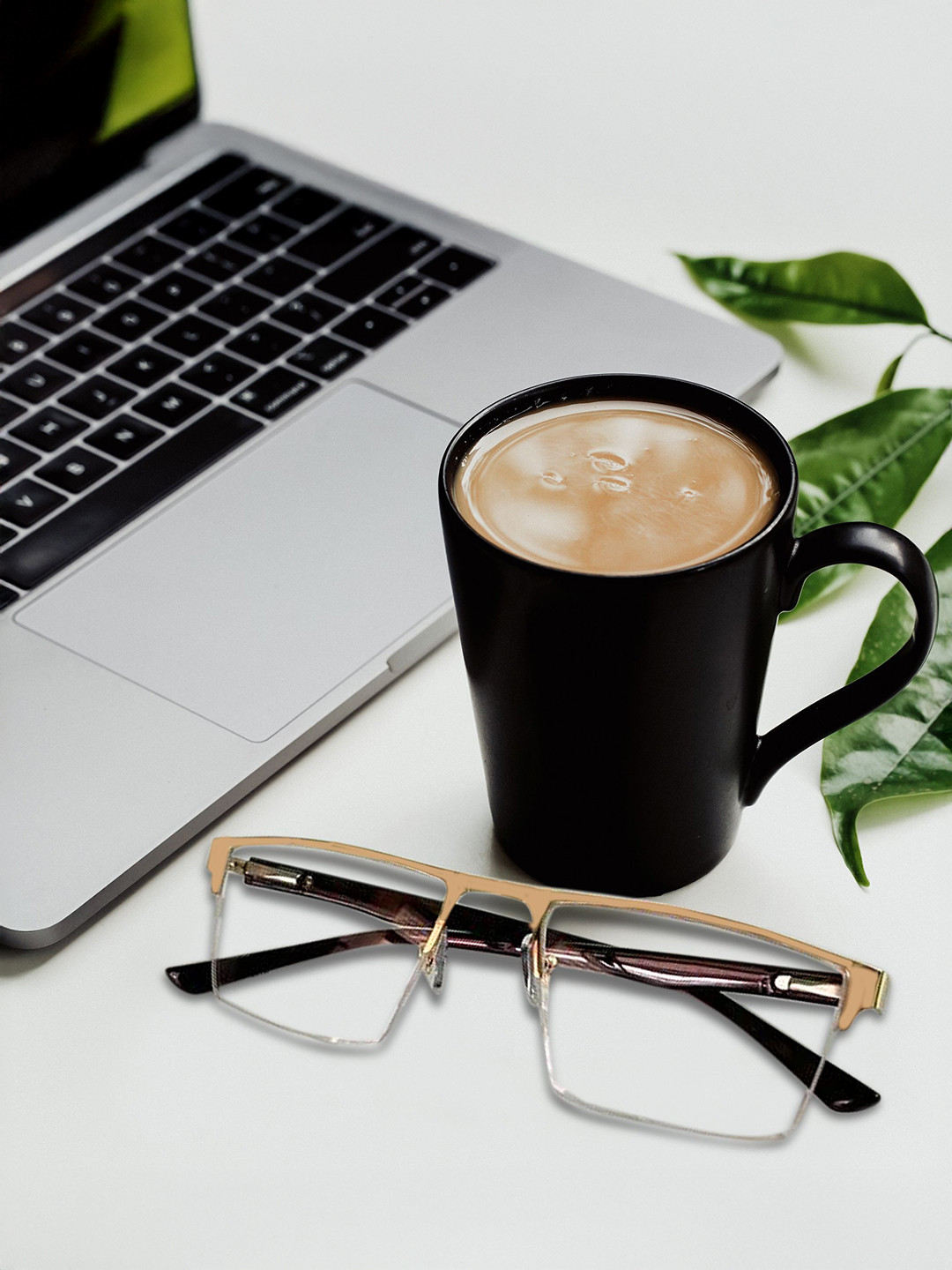 REDEX Unisex Half Rim Rectangle Frames