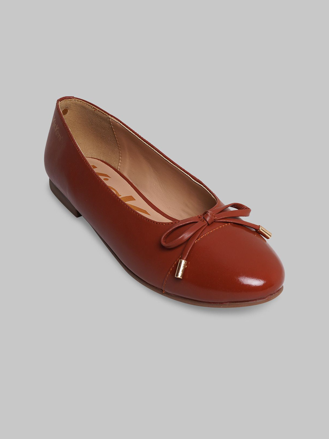 Kickers Women Leather Round-Toe Ballerinas