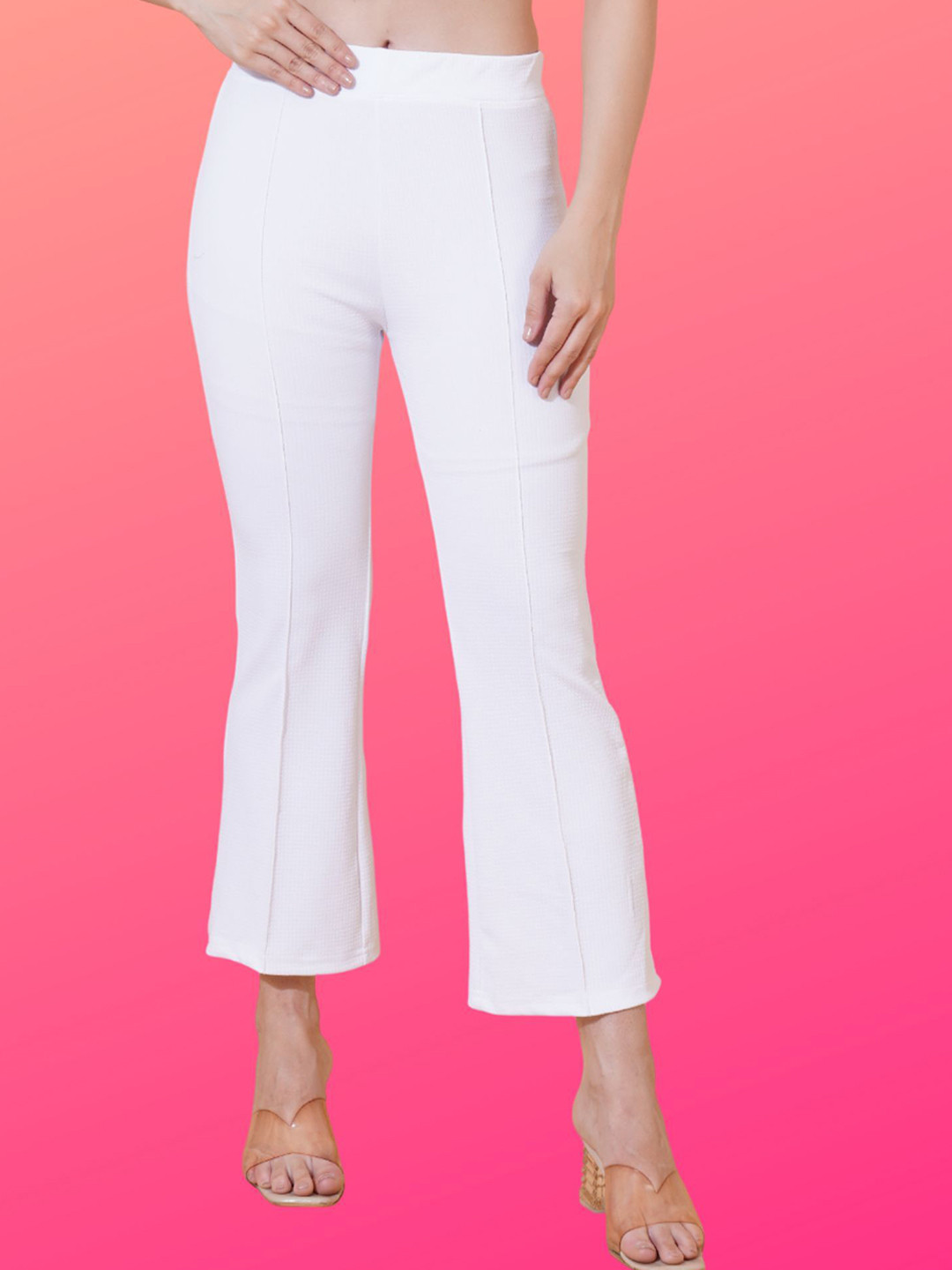 Kushi Flyer Women Comfort Flared High-Rise Bootcut Trousers