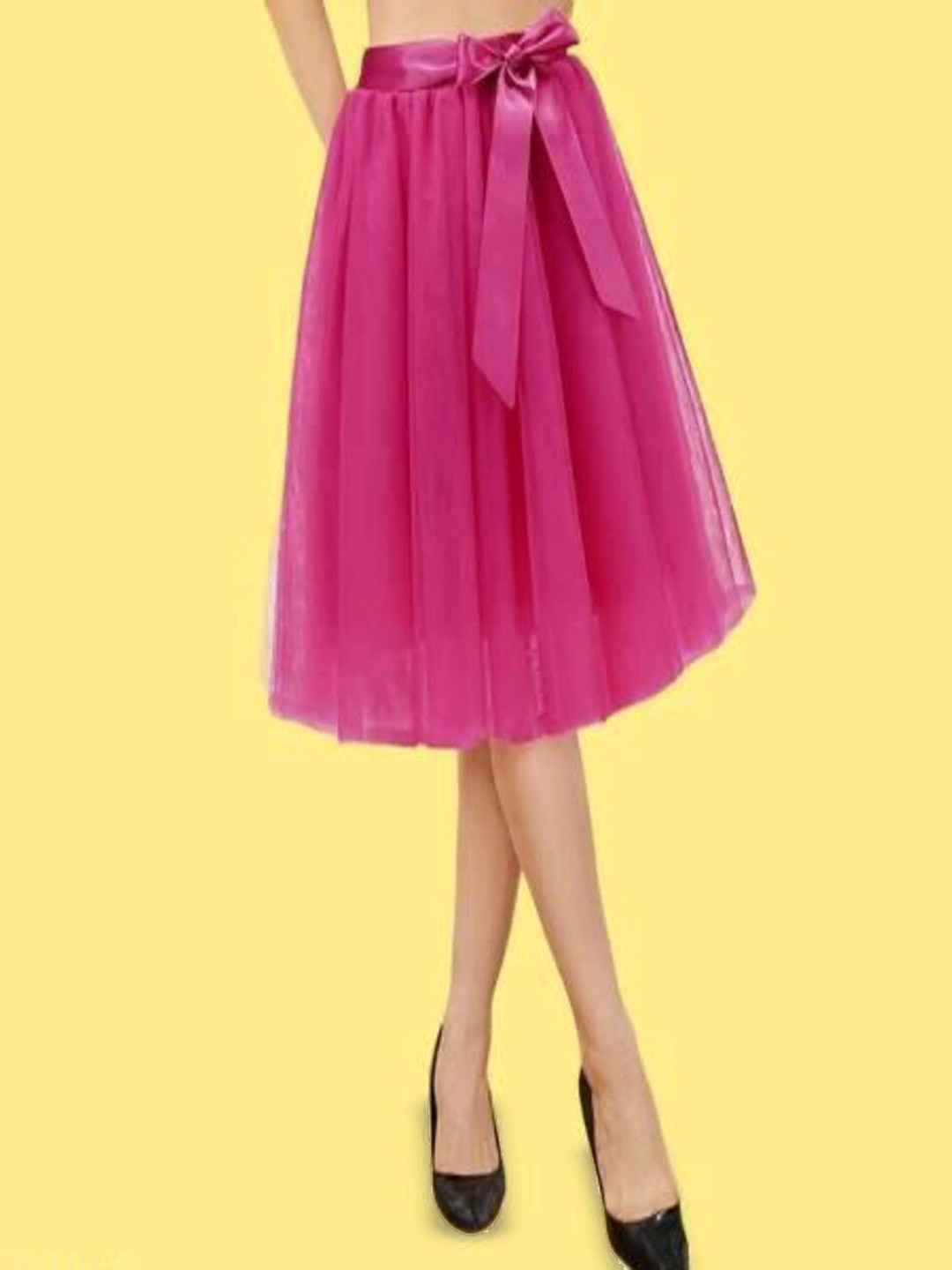 Alisha Moda Girls Flared Knee Length Skirt