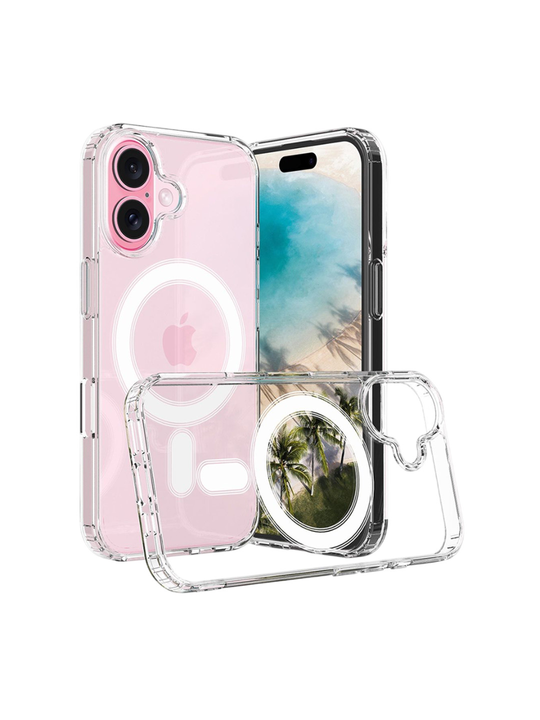 CASE CREATION Compatible Protective Clear TPU iPhone 16 Back Case
