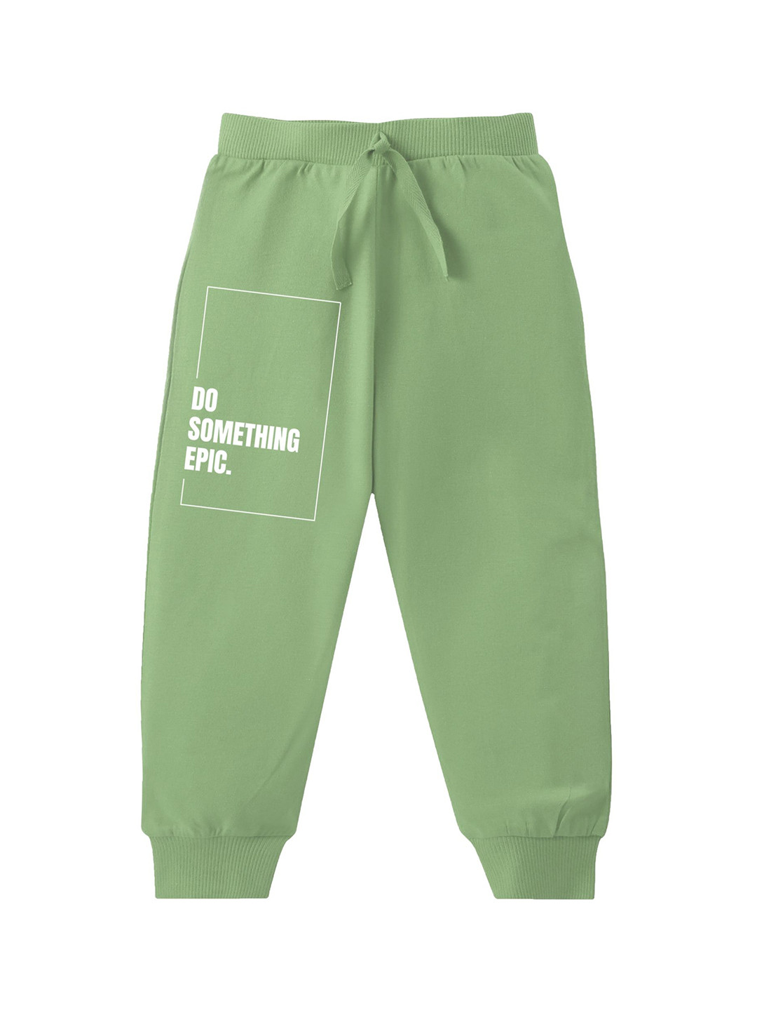 KAVEE Boys Do Something Epic Printed Pure Cotton Joggers