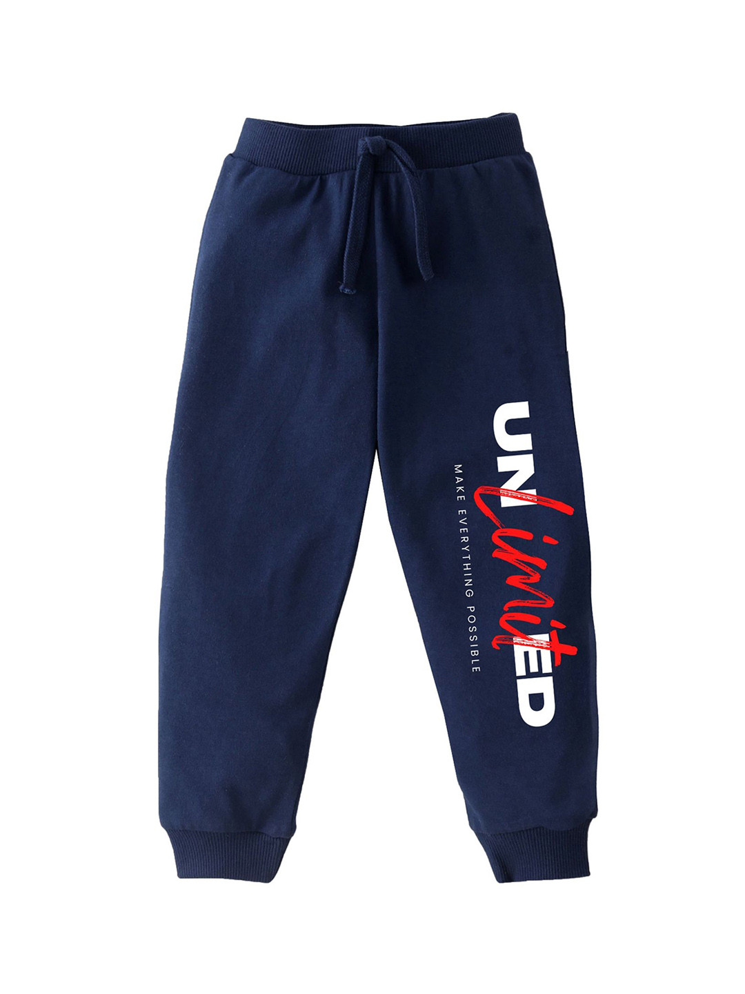 KAVEE Boys Unlimited Printed Pure Cotton Terry Knit Biowashed Joggers