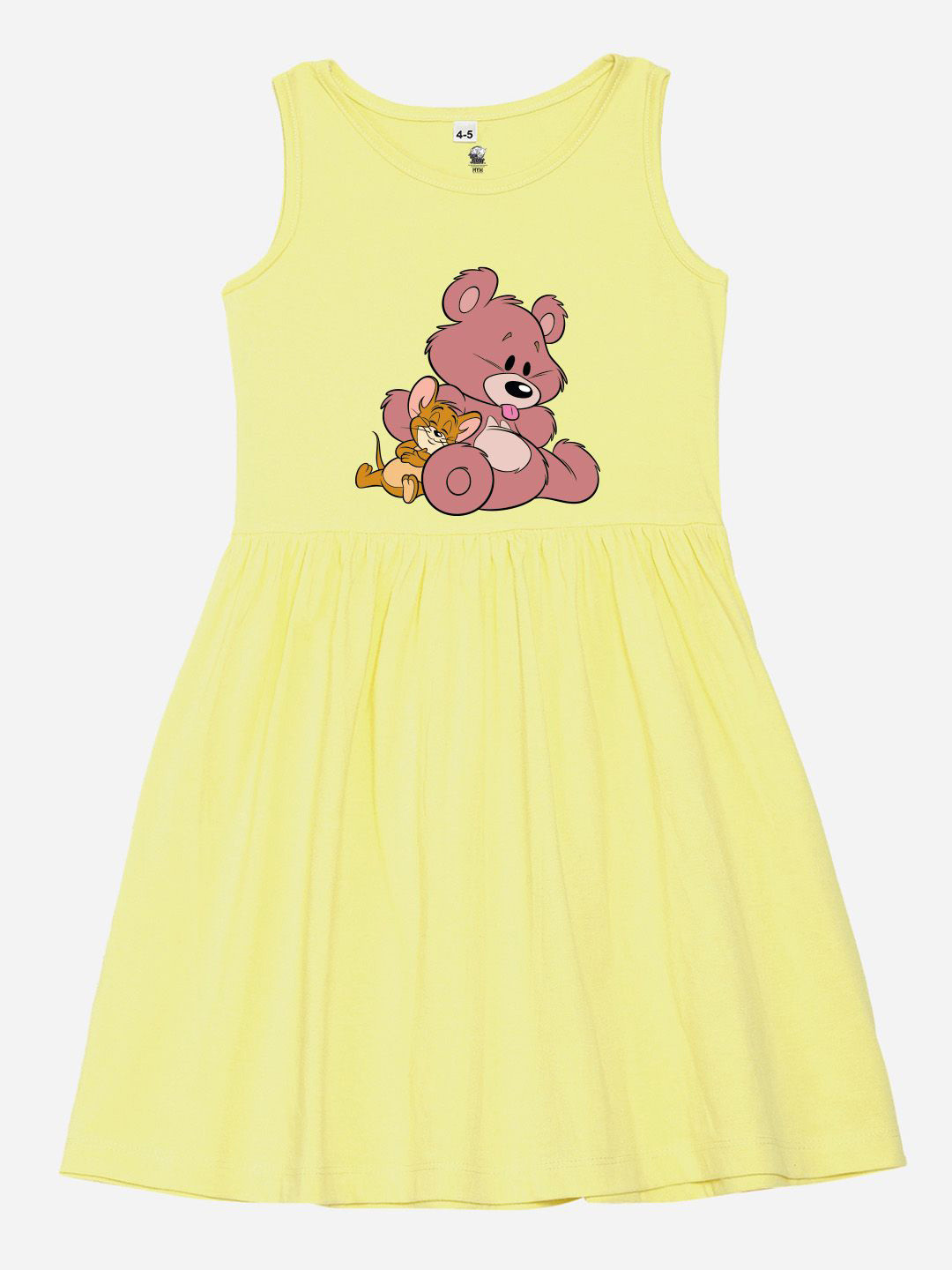 Wear Your Mind Kids-Girls Graphic Printed Knee Length Fit & Flare Dress
