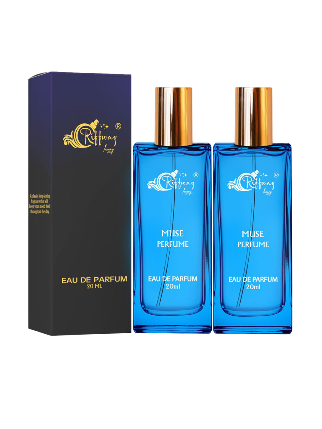 riffway Set Of 2 Muse Long Lasting Eau De Parfum - 20 ml Each