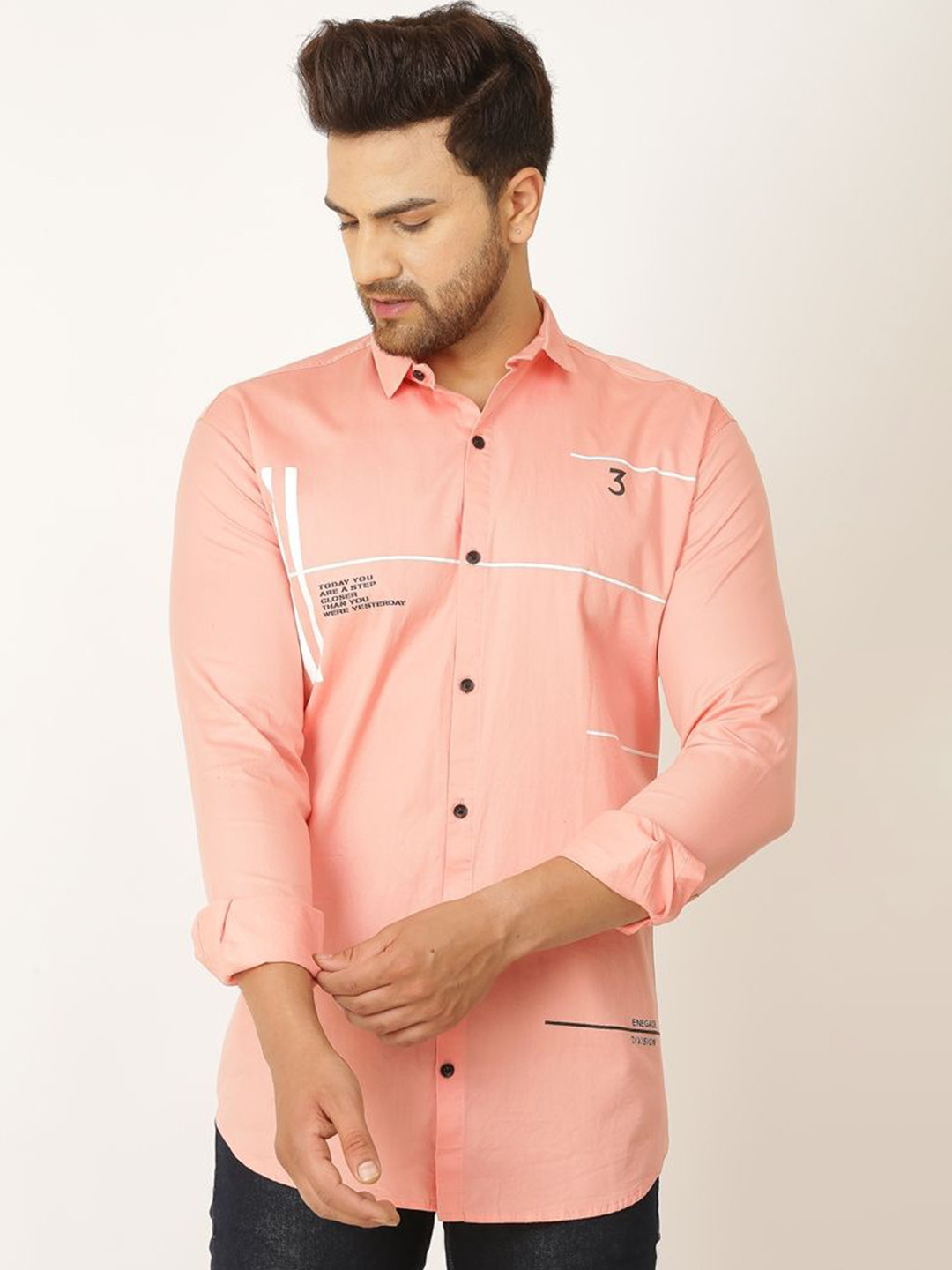 VED ELEGANT Men Classic Casual Shirt