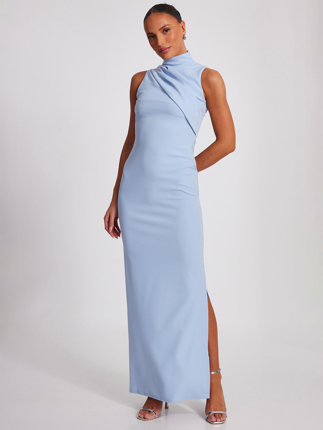 QUIZ High Neck Bodycon Maxi Dress