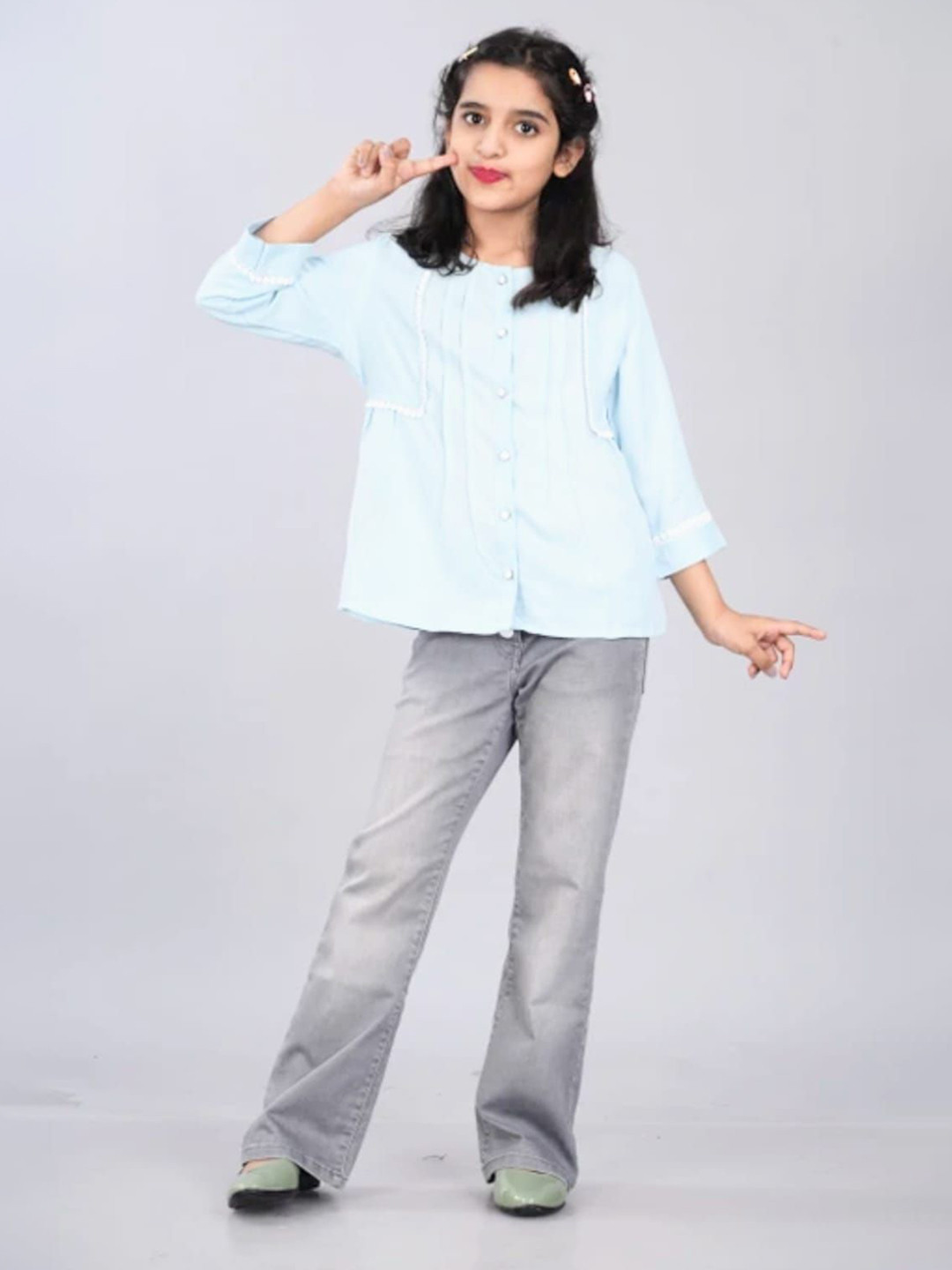 DMP FASHION Cotton Shirt Style Top