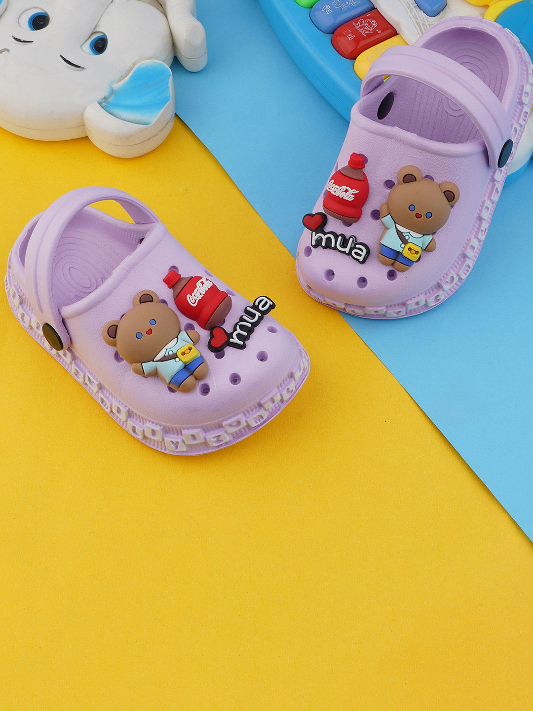 LMG Lifestyle Kids 3D Mua Cartoon Character Croslite Clogs