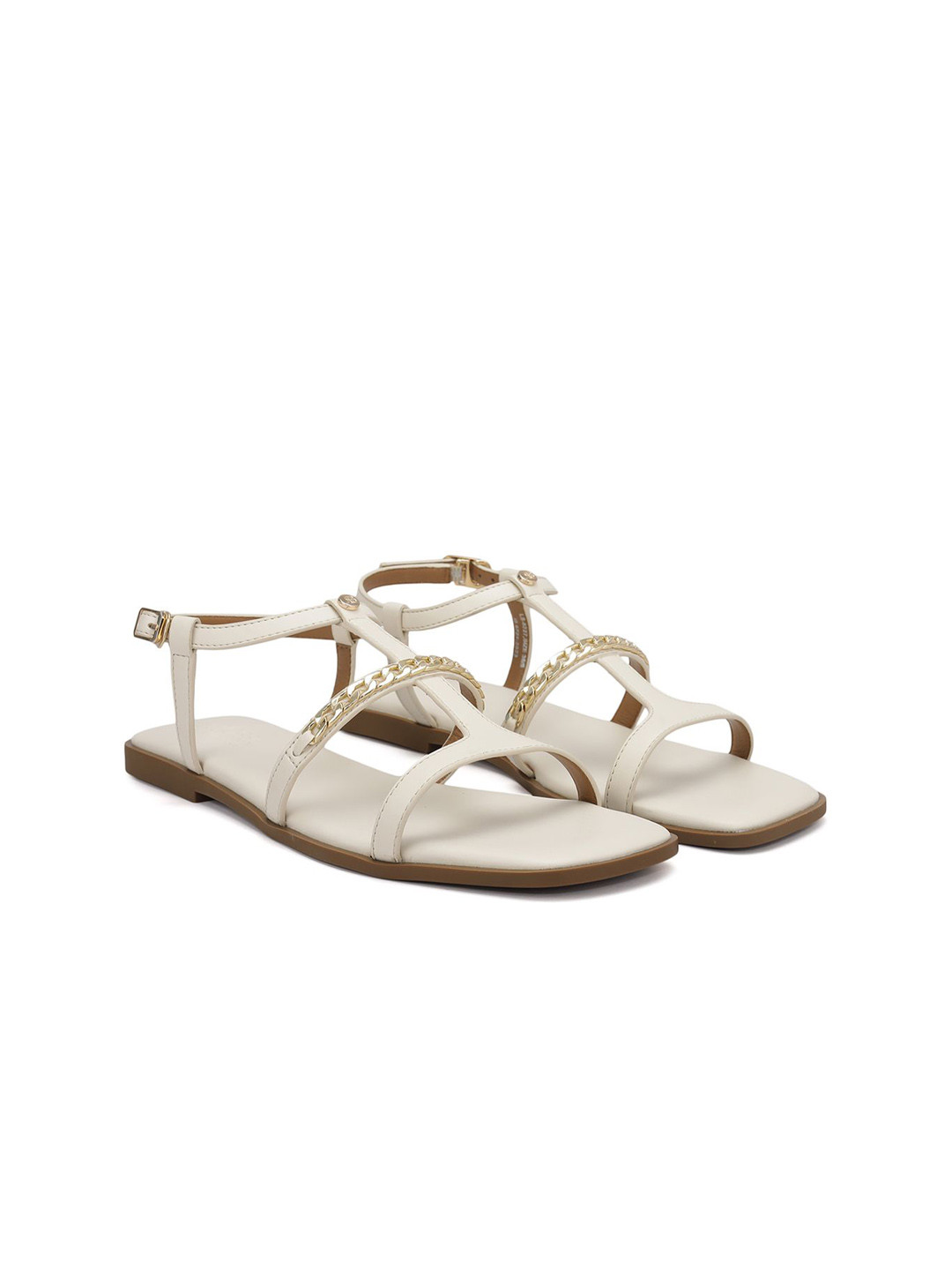 ROSSO BRUNELLO Women Oprn Toe Leather Comfort Sandals