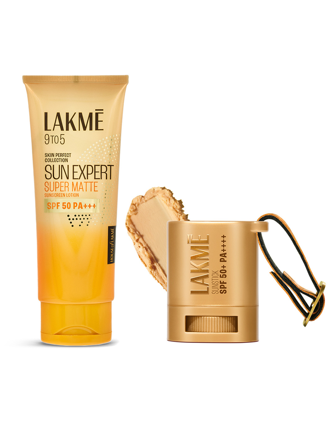 Lakme Set of SPF50 Mini Sunstick - 8g & Matte Sunscreen - 100ml