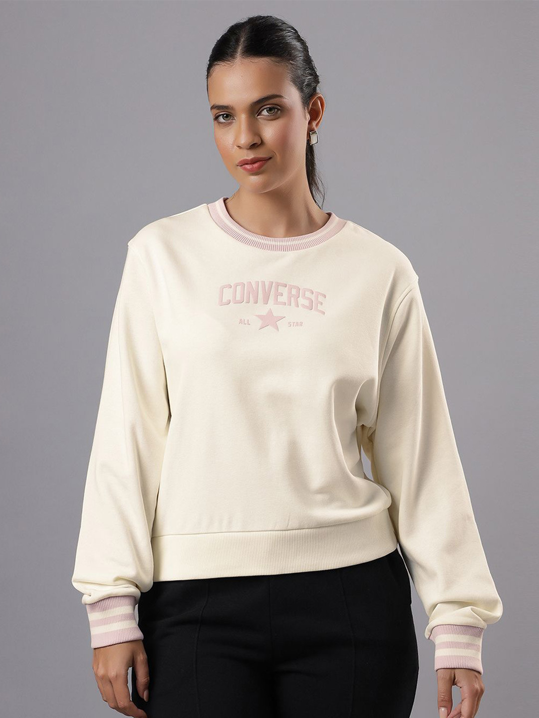 Converse Women Retro Sport Crew Neck Sweatshirt