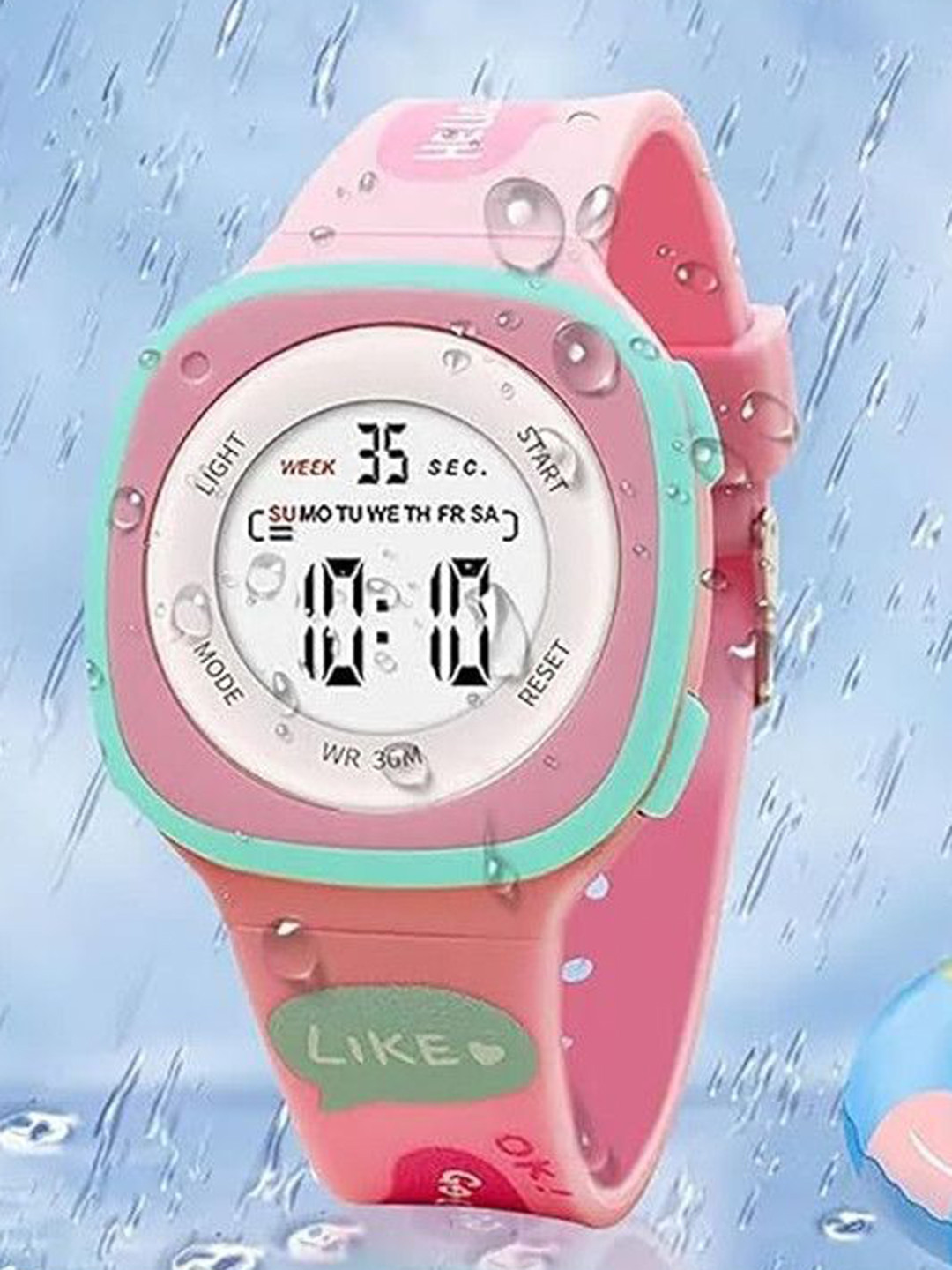 Otage Unisex Kids Patterned Dial & Straps Digital Multi Function Watch
