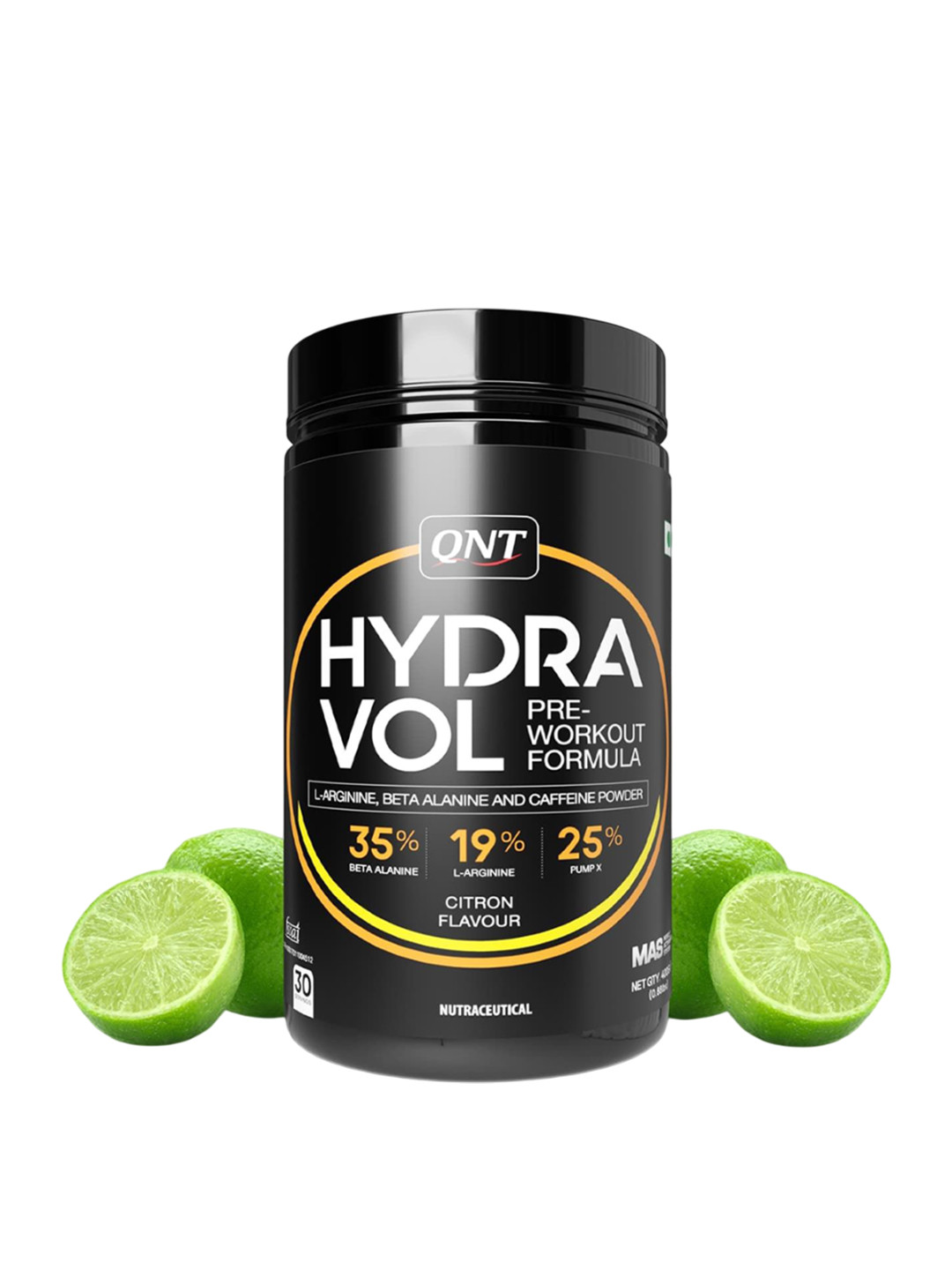 QNT Hydravol Pre-Workout Powder - 400 g - Lemon Flavor