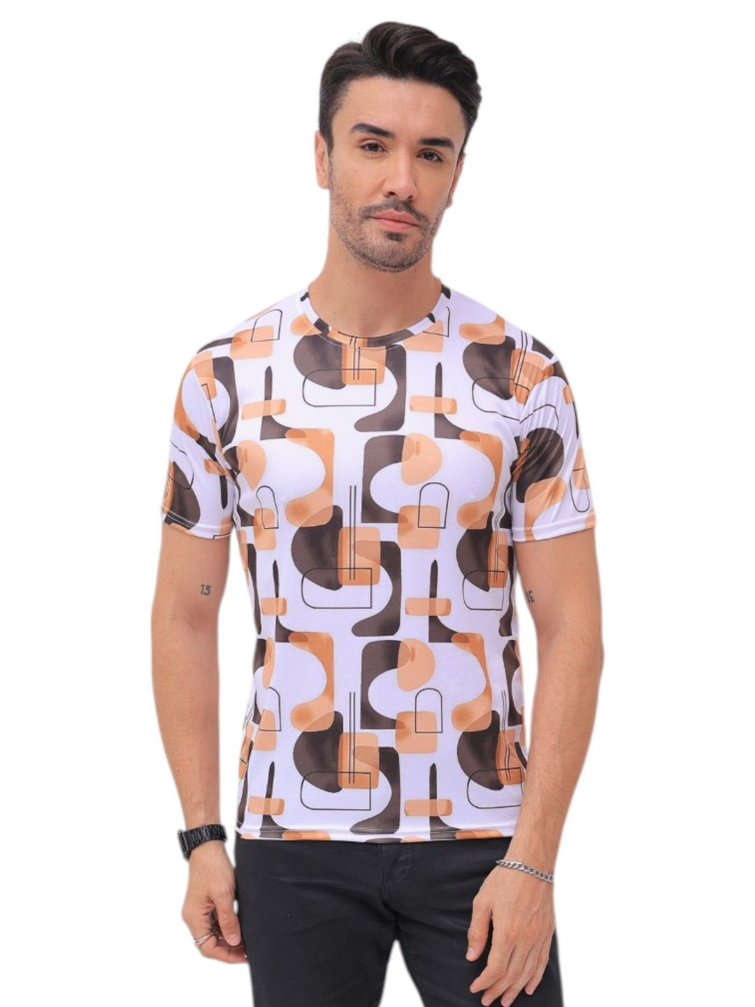 f Gallery Men 1Abstract Printed Pockets Regular T-shirt
