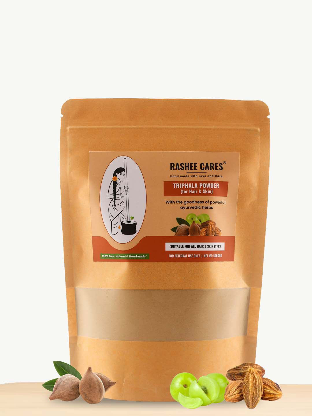 RASHEE CARES Triphala Powder With Almalaki & Bibhitaki- 500 g