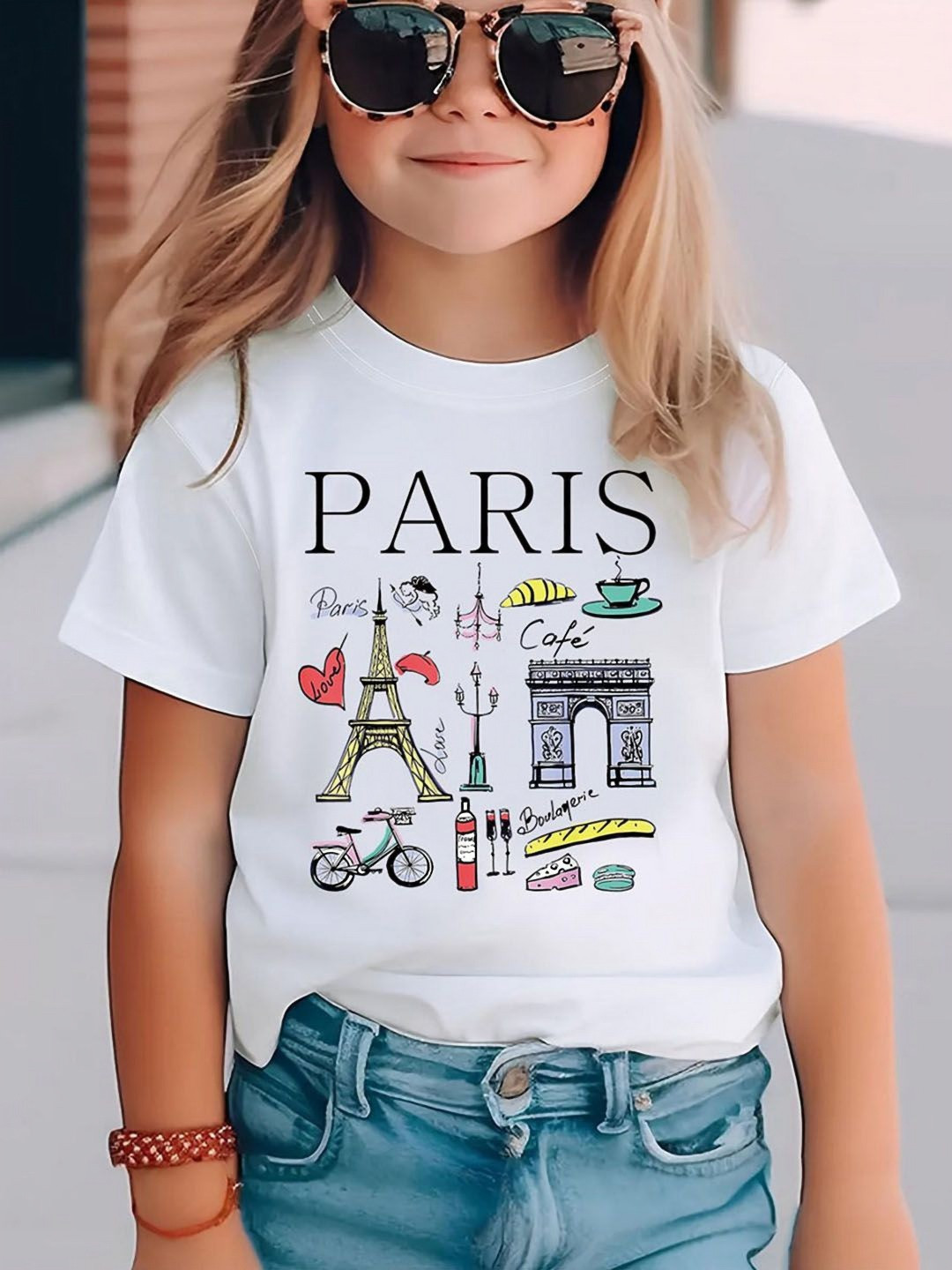 INCLUD Girls Typography Printed Regular Sleeves Blended T-shirt