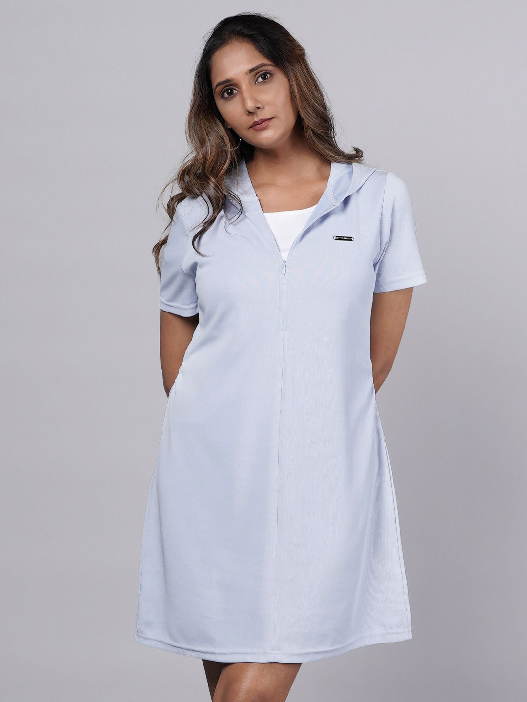 French Theory Women Shirt Coller A-Line Dress