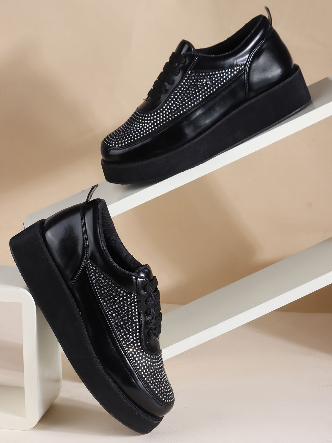 THE WHITE POLE Casual Trending Fancy Platform Sneakers For Womens