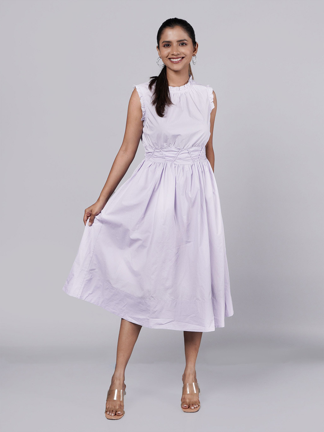 French Theory Fit and Flare Midi Dress