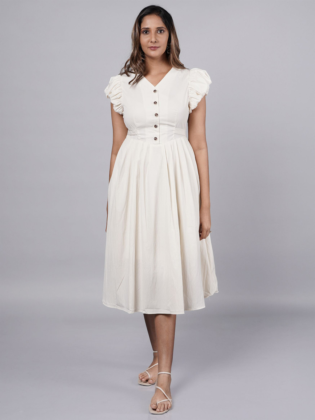 French Theory Fit and Flare Midi Dress