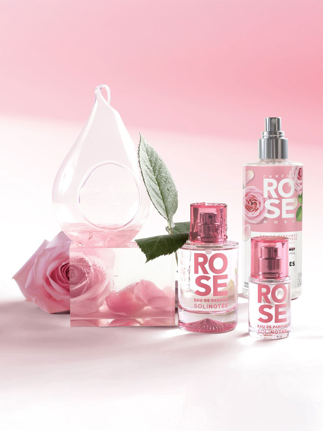 Solinotes Rose Long Lasting Hair & Body Mist - 250 ml