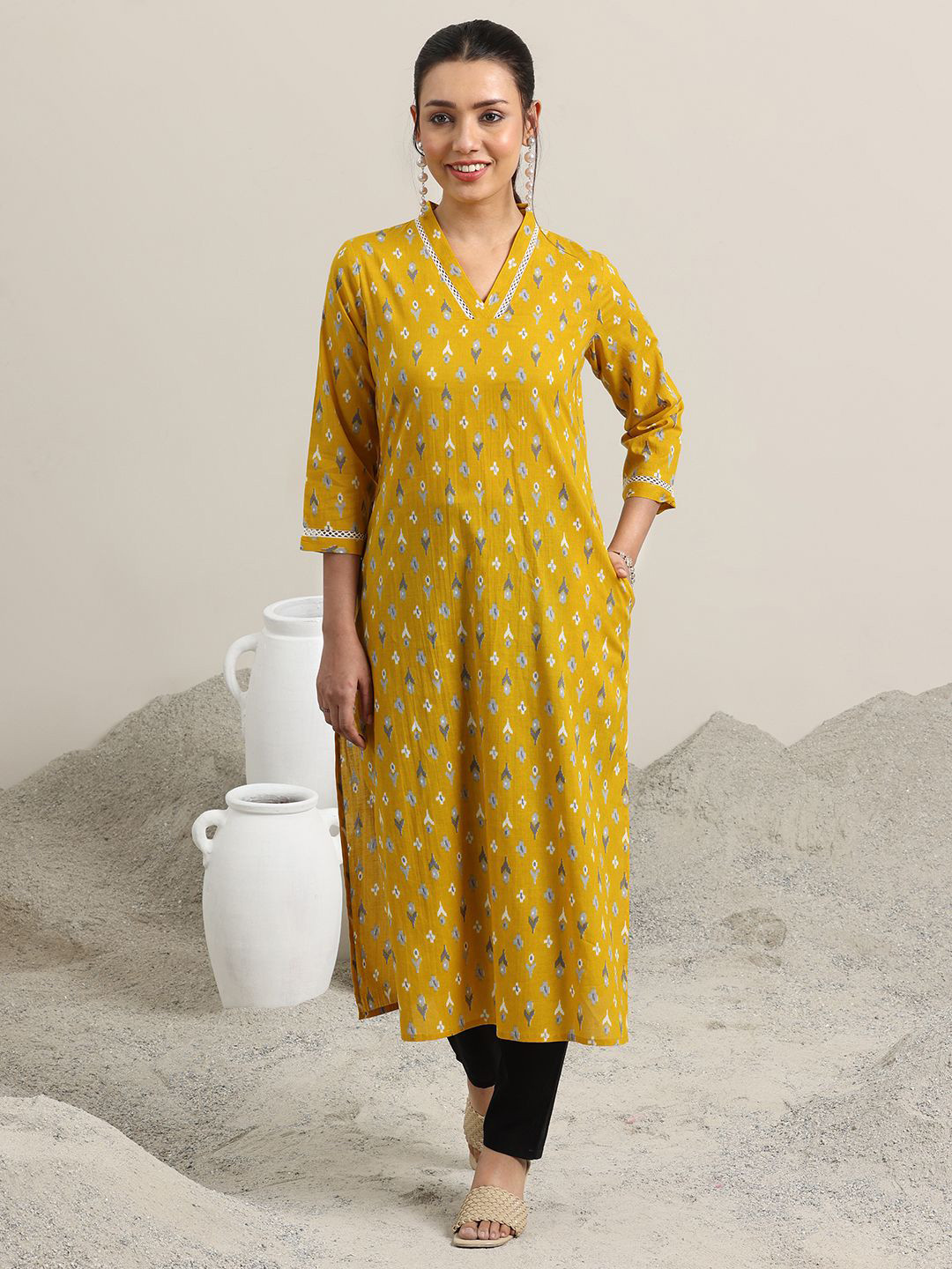 Libas Women Floral Print Floral Kurta