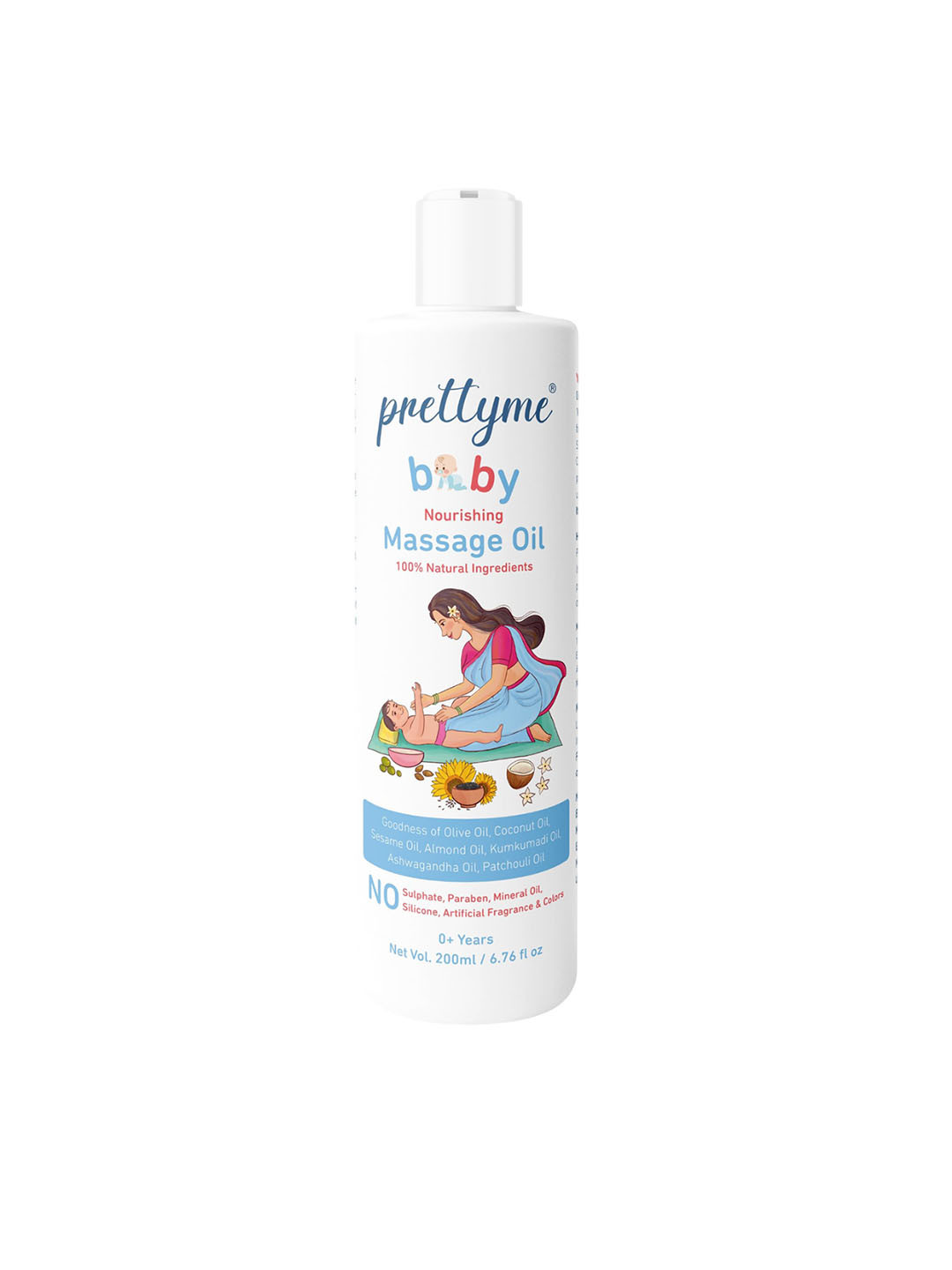 Prettyme Baby Nourishing Massage Oil-200ml