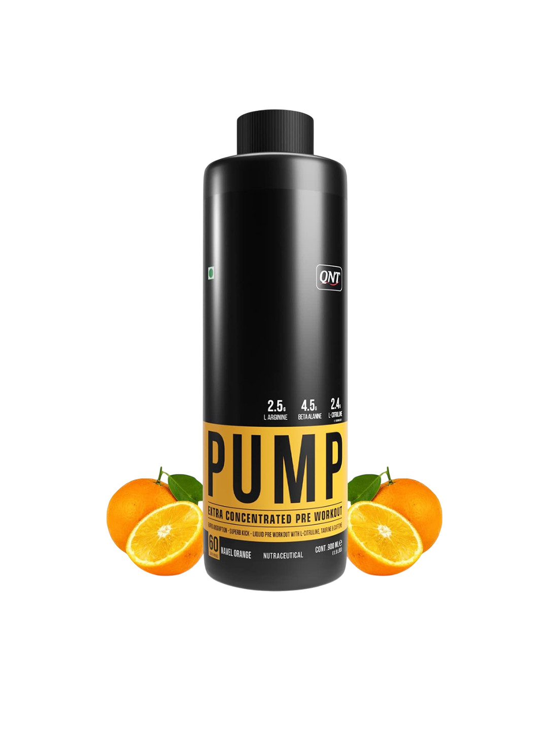 QNT PUMP Explosive Pre-Workout Liquid-Orange-900 ML