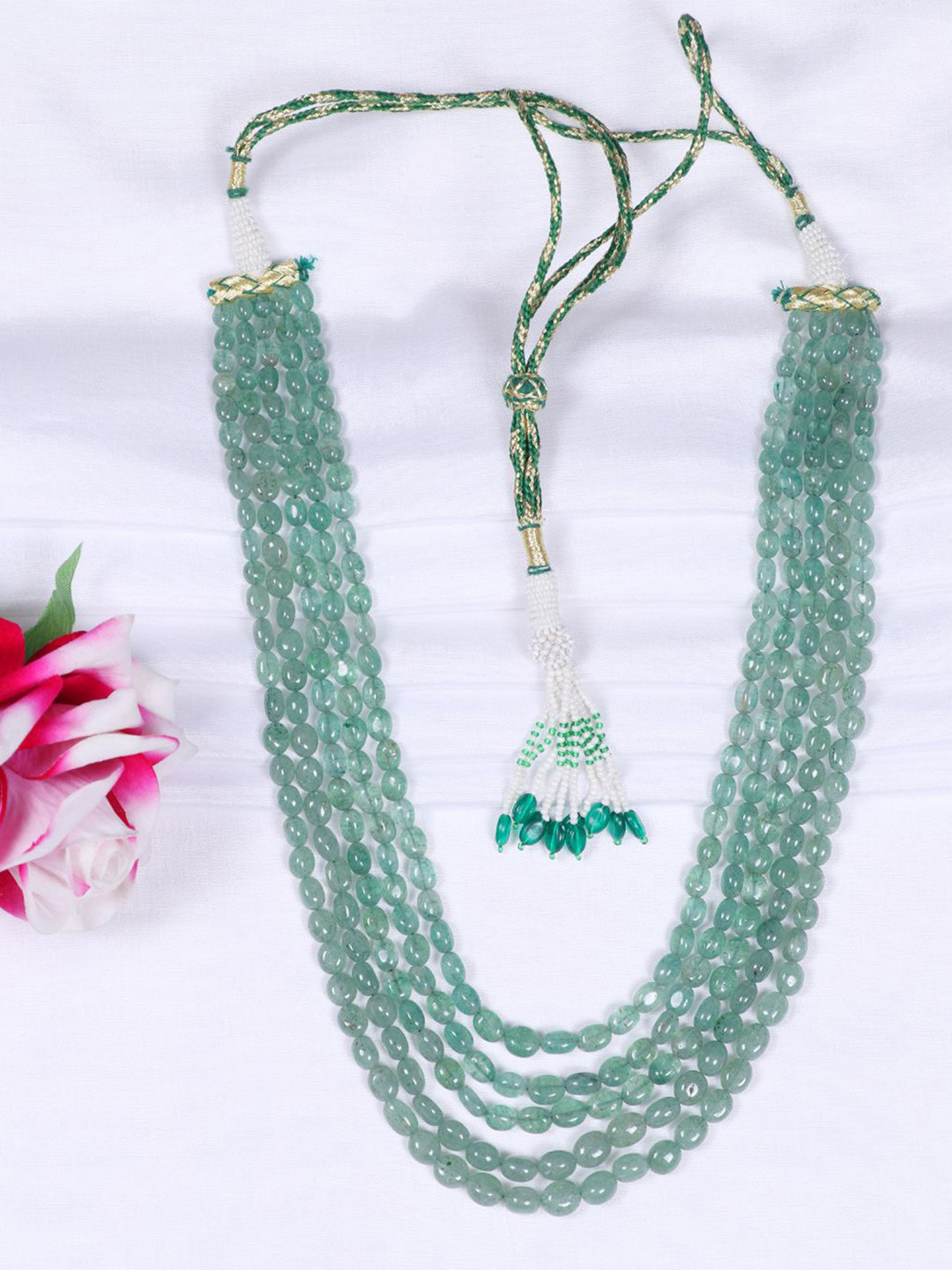 Raj Gems  Quartz Gemstone Beads Beaded Necklace