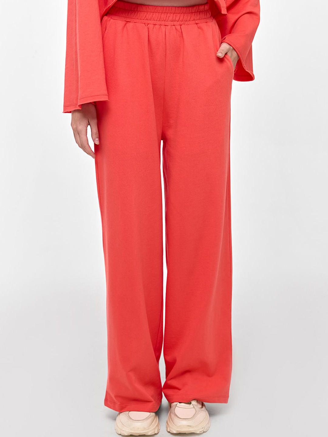 COVER STORY Women Pure Cotton Mid Rise Track Pants