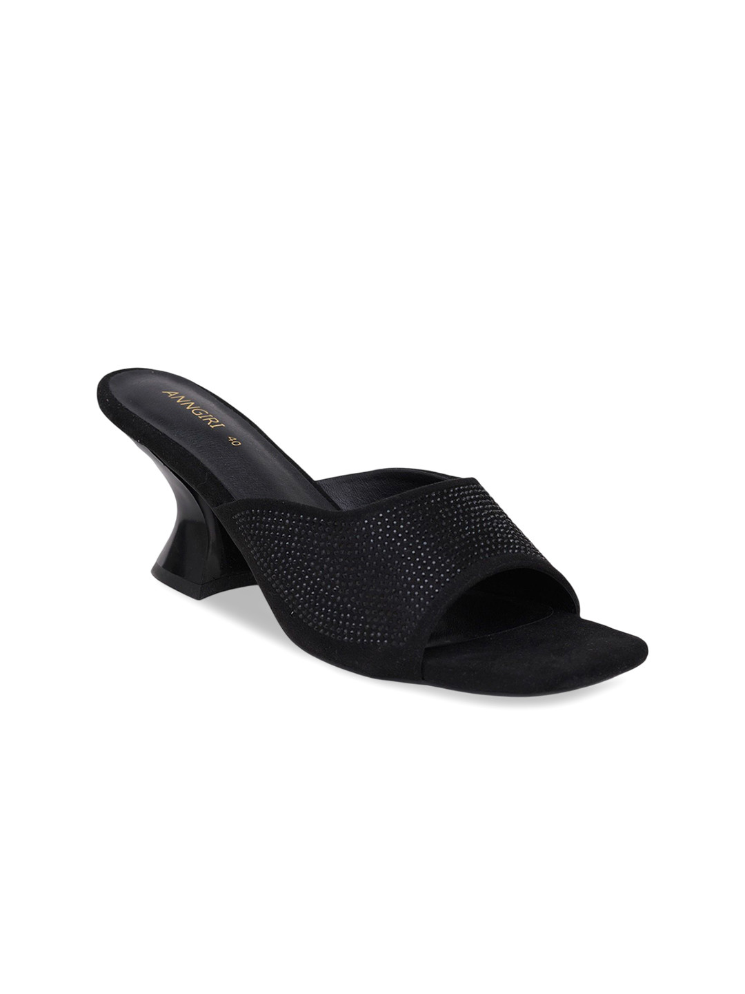 Anngiri Embellished Comfort Heel Sandals