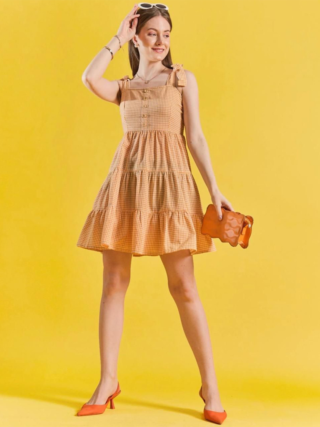 Just Fab Women Cotton Fit & Flare Dress