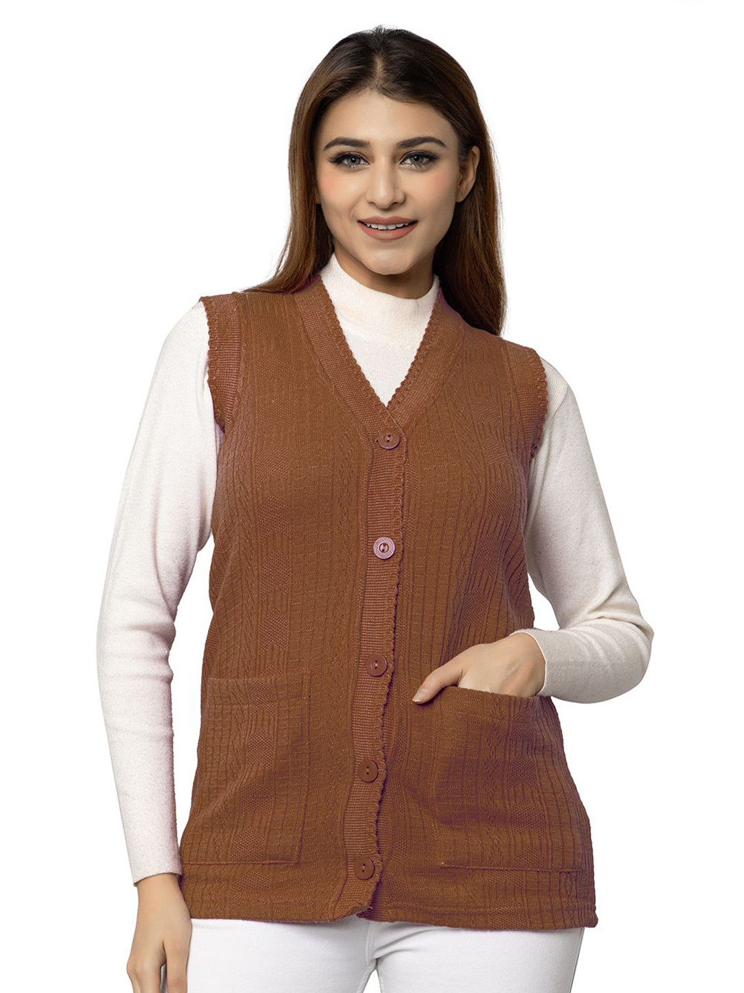 Hifzaa Women Woollen Cardigan