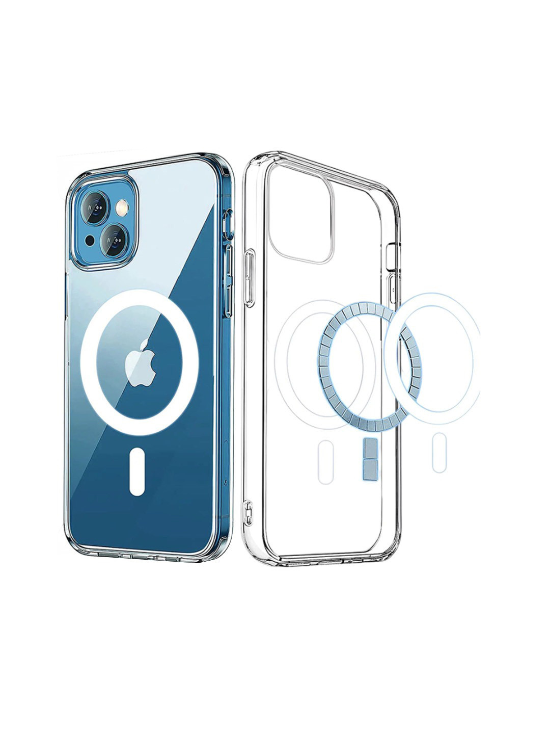 CASE CREATION Magnetic MagSafe Compatible Protective Clear TPU iPhone 13 Mini Back Case