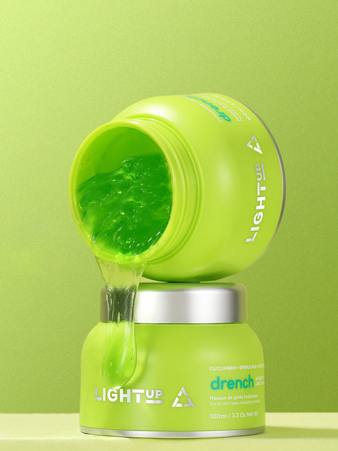 LIGHT UP Drench Hydrating Jelly Mask For Glowing Skin - 100 ml