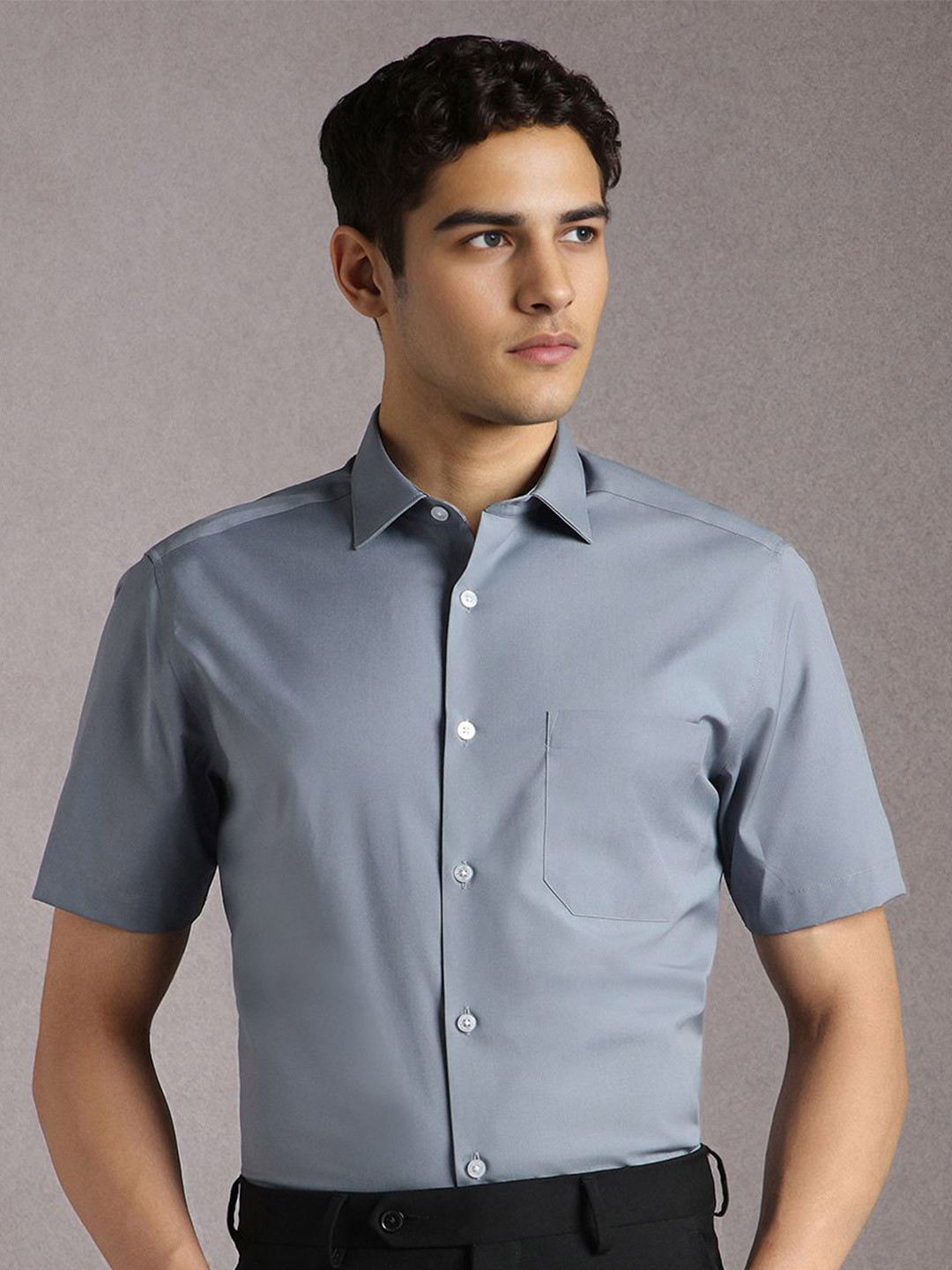 Louis Philippe Short Sleeves Formal Shirt