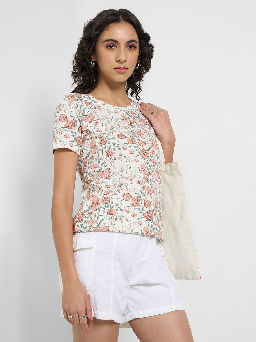 Honey by Pantaloons Floral Print Cotton Top