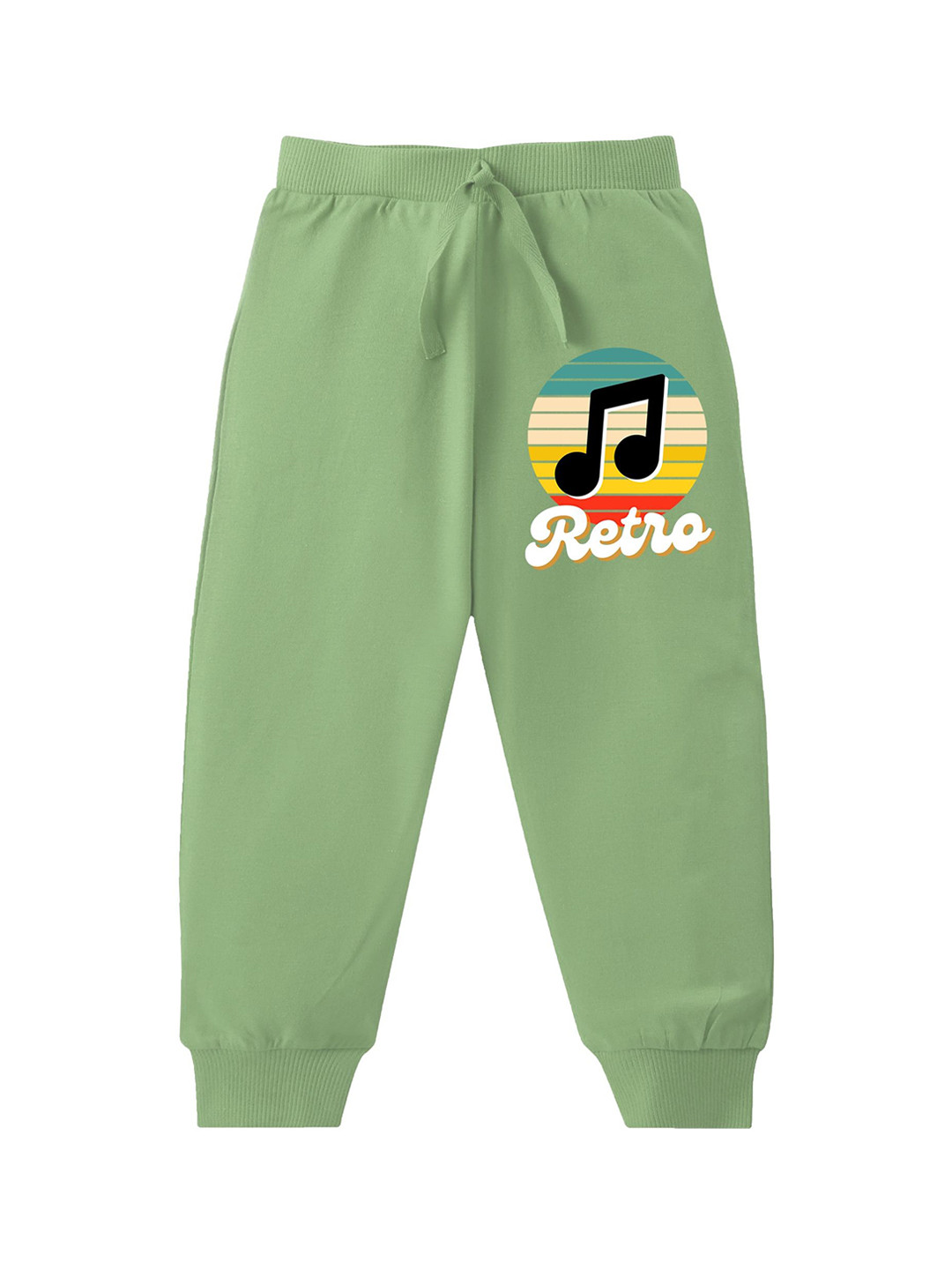 KAVEE Boys Retro Printed Pure Cotton Joggers